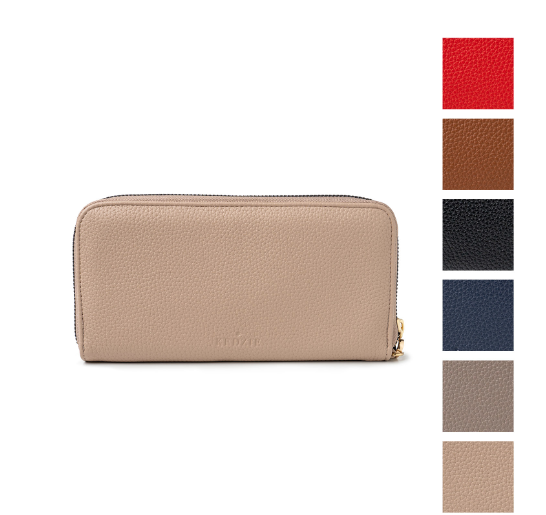 Eclipse Zip-Around Clutch | Tan