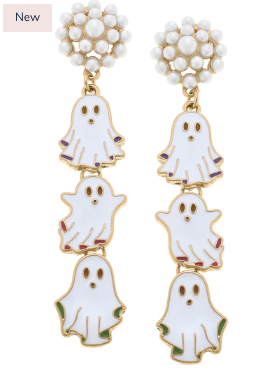 Triple Ghost Earrings