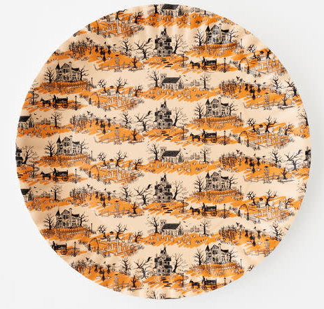 Spooky Toile Melamine Platter