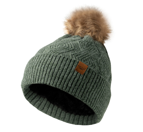 Pom Hat | Olive Green
