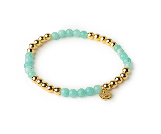 Terra Stone Beaded Bracelet | Aquamarine