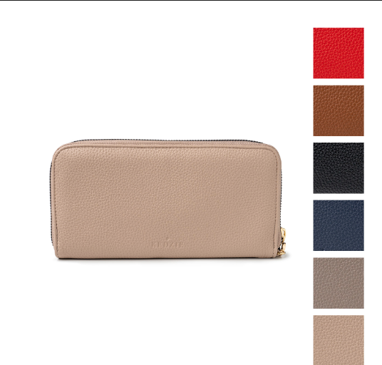 Eclipse Zip-Around Clutch | Gray
