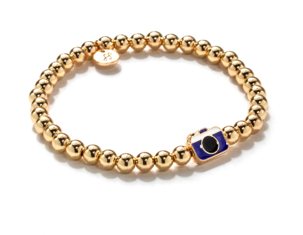 Camera Beaded Bracelet