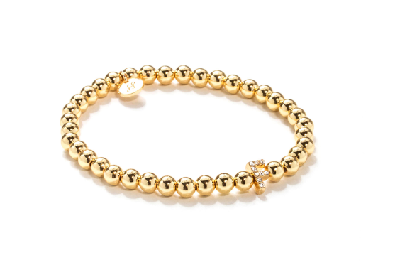 F Beaded Bracelet