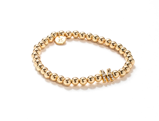 M Beaded Bracelet
