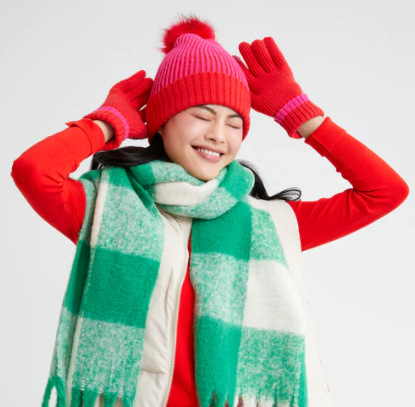 Red Joy Touchscreen Gloves