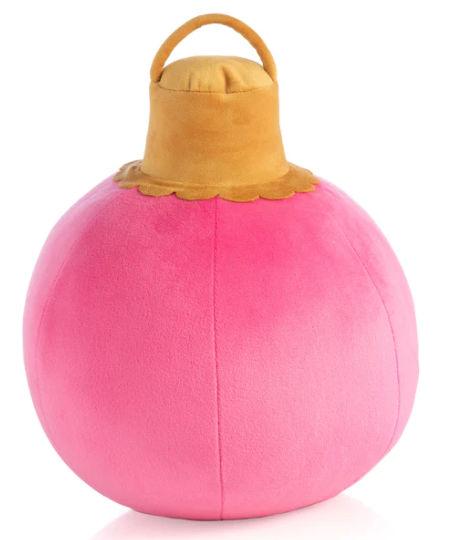 9" Pink Merry Bauble Pillow | Medium