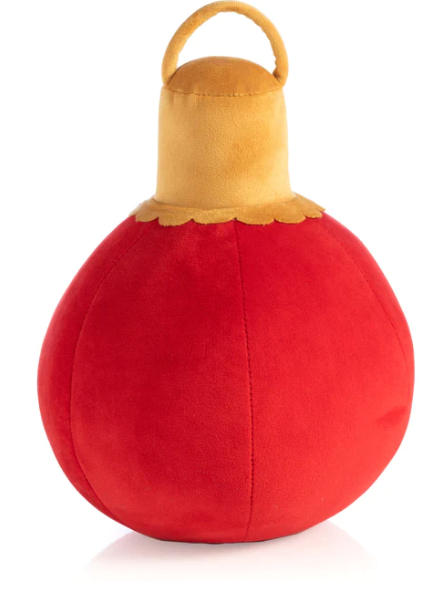 7" Red Merry Bauble Pillow | Small