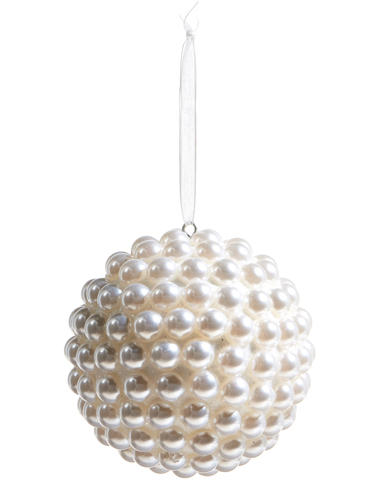 4" Pearl Ball Ornament