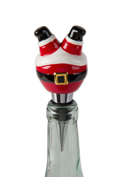 Jolly Santa Bottle Stopper