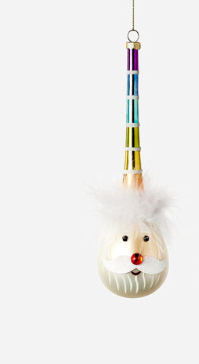 Rainbow Santa Ornament
