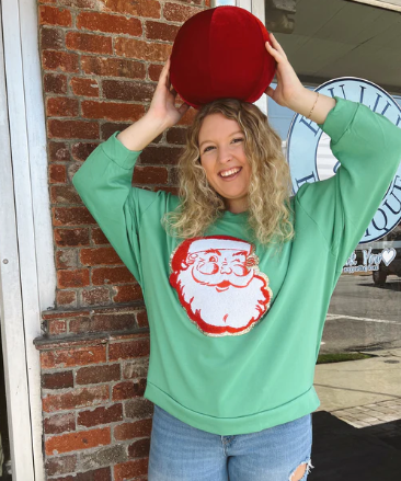 Jules Santa Sweatshirt