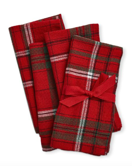 Sleigh Ride Plaid Napkin (Set of 4)