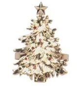 Golden Tree Napkin Ring (Set of 4)
