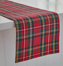 Red Check Table Runner