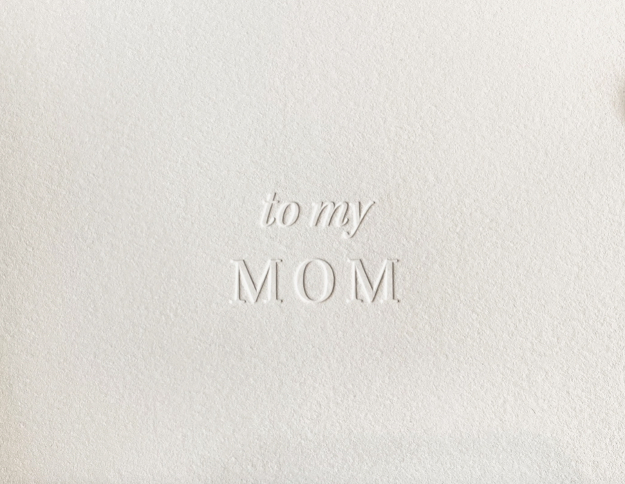 To My Mom Card