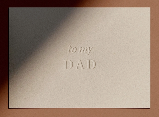 To My Dad Card