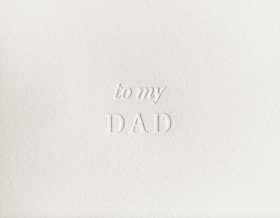 To My Dad Card