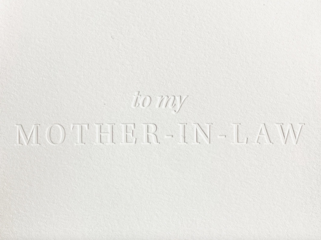 To My MotherinLaw Card Lovely Paperie & Gifts