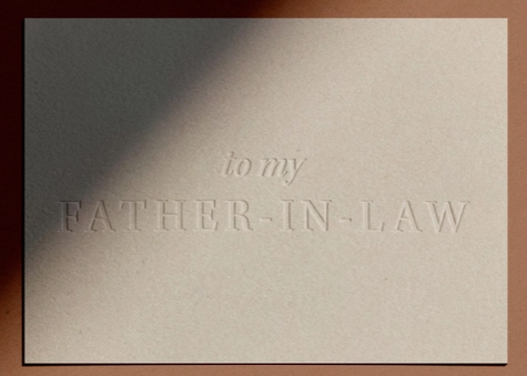 To My Father-in-Law Card
