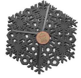 Charcoal Snowflake Set of 4 Placemats