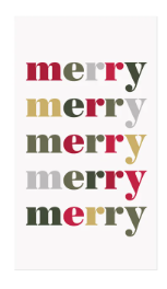 Bold Merry Guest Towels
