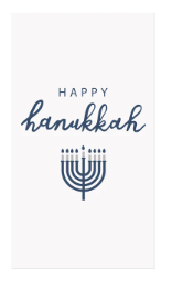 Happy Hannukah Guest Towels