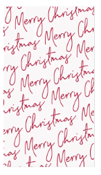 Merry Christmas Script Guest Towels