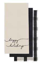 Happy Holidays (Set of 3) Dishtowel