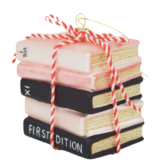Book Club Glass Ornament