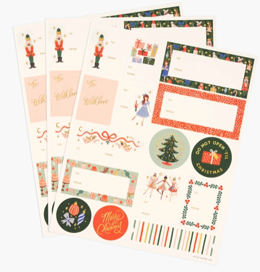 Holiday Stickers and Labels  | Nutcracker