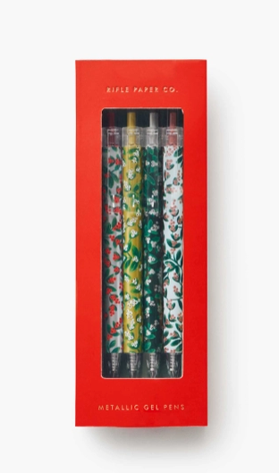 Mistletoe Metallic Gel Pen Set of 4
