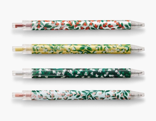 Mistletoe Metallic Gel Pen Set of 4