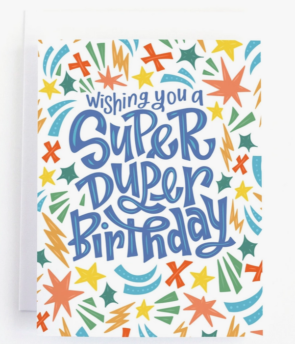 Wishing You Super Duper Birthday Card