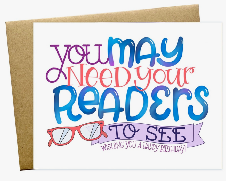 Birthday Reading Glasses Card