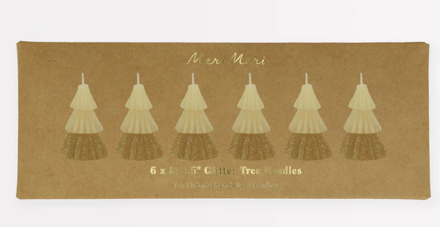 Ivory Mini Tree Candle Set