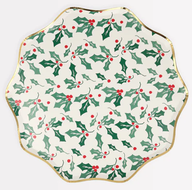 Holly Pattern Side Plates