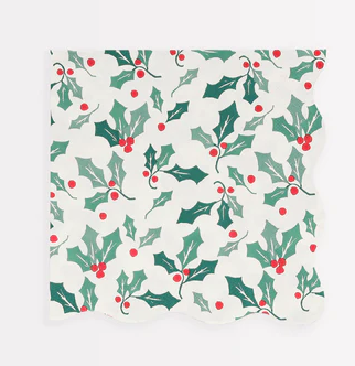 Holly Pattern Small Napkins