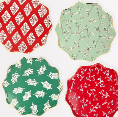 Block Print Dinner Plates