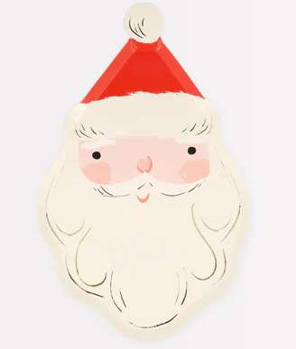 Jolly Christmas Santa Plates