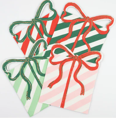 Present w/Bow Napkins