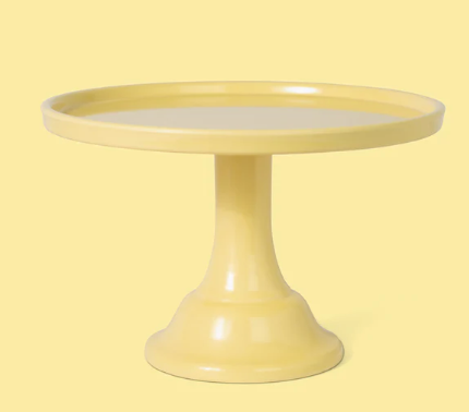 Small Daisy Yellow Melamine Cake Stand