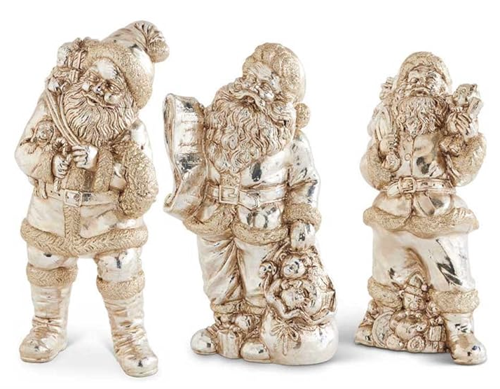 10" Vintage Santa Figurines