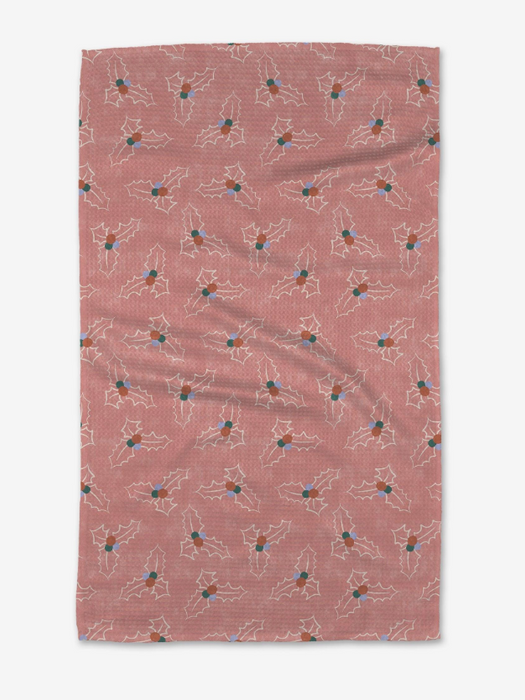 Geometry Tea Towel | Happy Holly Berry