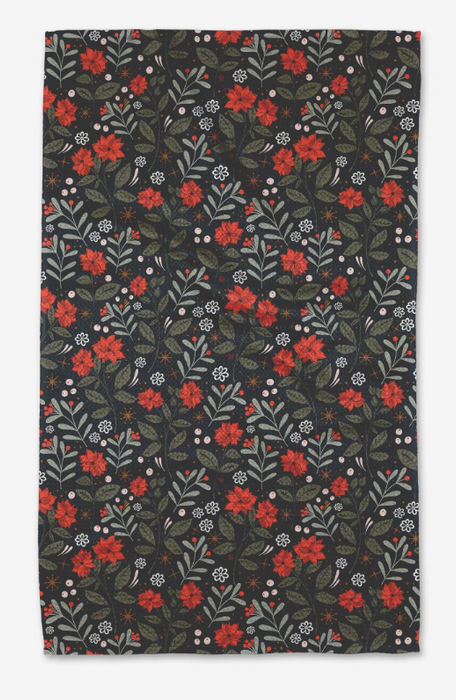 Geometry Tea Towel | Holiday Floral