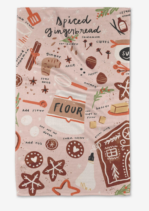 Geometry Tea Towel | Spiced Gingergread