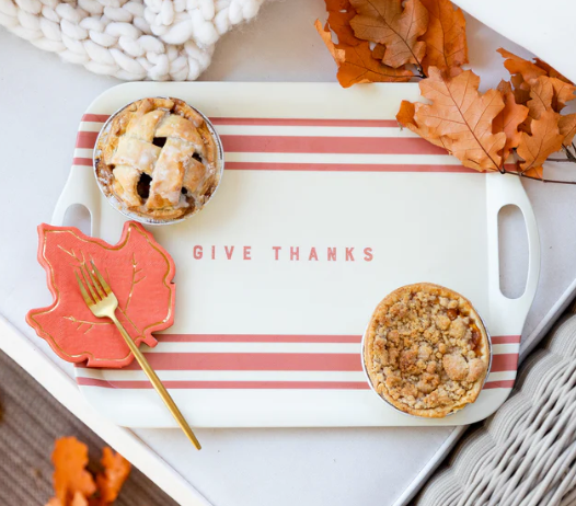 Give Thanks Bamboo Tray