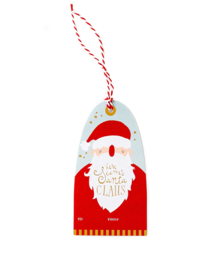 Here Comes Santa Large Gift Tags