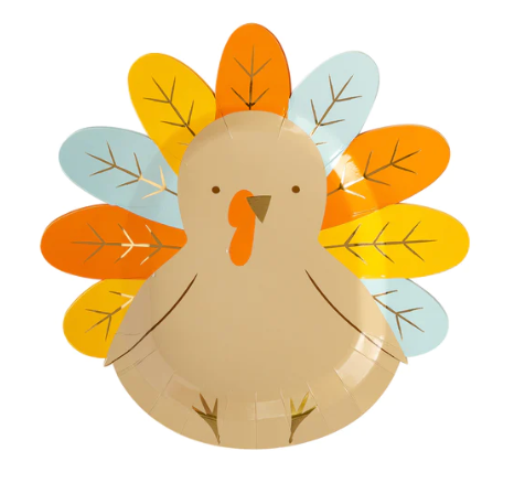 Harvest Turkey Shaped Side Plate