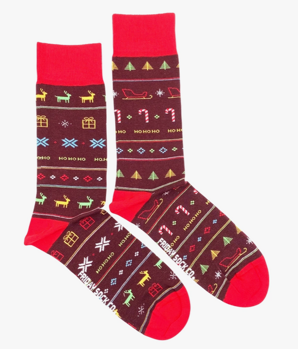 Sleigh Ride Mismatched Men’s Socks